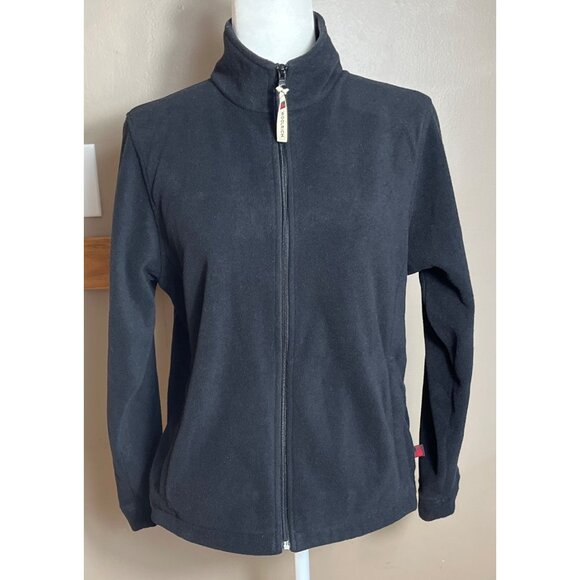 Woolrich Micro Fleece Jacket Full Zip Soft Lightweight Basic Wardrobe Womens S - Picture 2 of 8